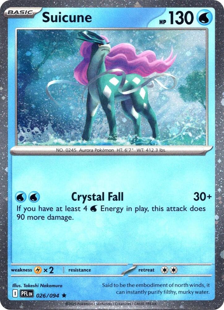Phantasmal Flames Suicune [Cosmos-Holo] Pokémon card